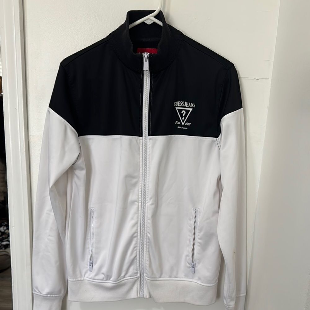Guess Black and White Men's Jacket